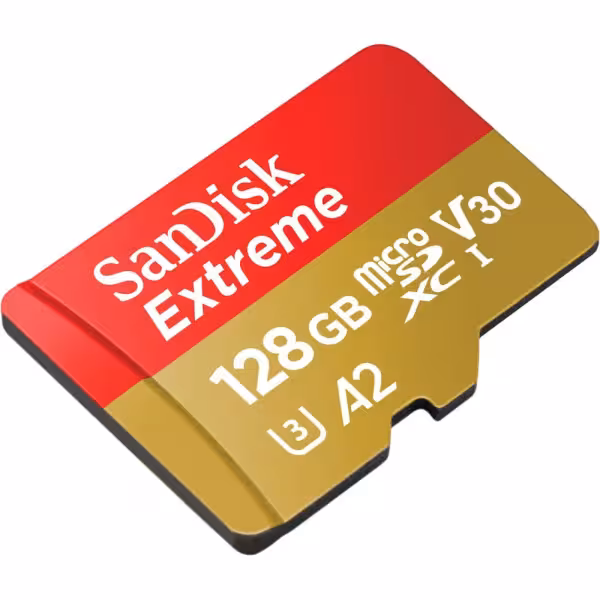 SanDisk Extreme 128GB MicroSDXC Memory Card V30 A2