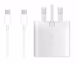 Samsung TA800 25W USB-C Wall Charger Set White (UK Plug)