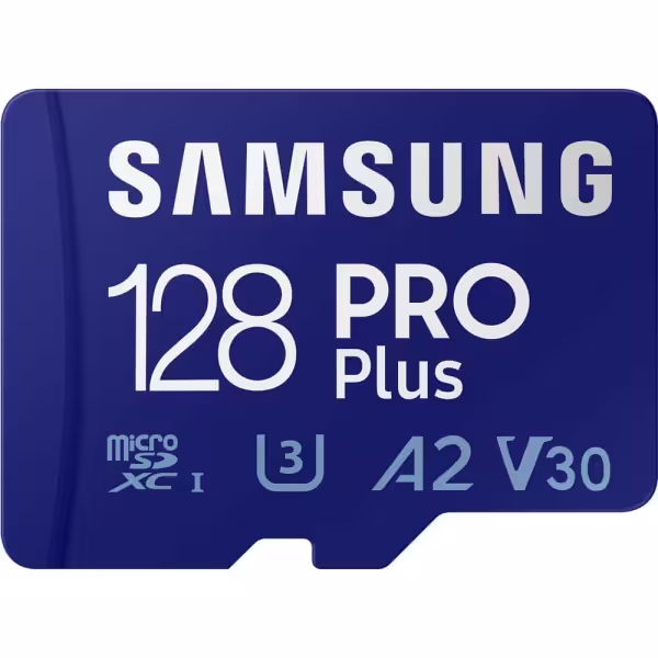 Samsung PRO Plus 128GB microSDXC Memory Card UHS-I U3 V30 A2 with SD Adapter