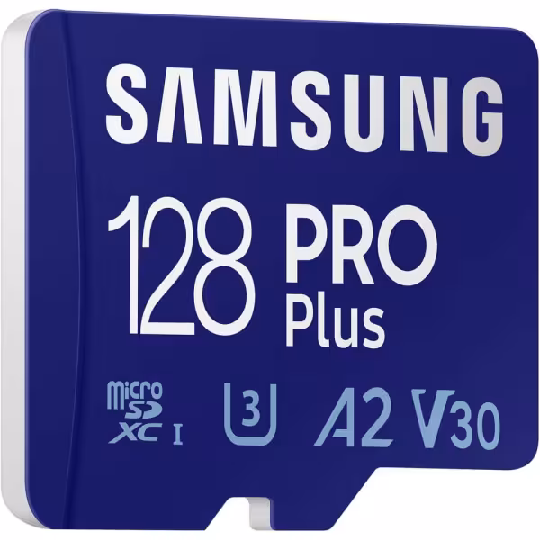 Samsung PRO Plus 128GB microSDXC Memory Card UHS-I U3 V30 A2 with SD Adapter
