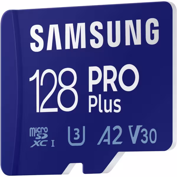 Samsung PRO Plus 128GB microSDXC Memory Card UHS-I U3 V30 A2 with SD Adapter