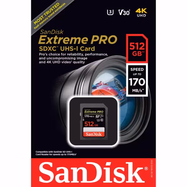 SanDisk 512GB Extreme PRO UHS-I SDXC Memory Card - image 4 of 5