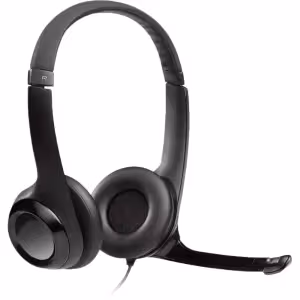 Logitech H390 USB-A Headset with Noise-Cancelling Mic Black