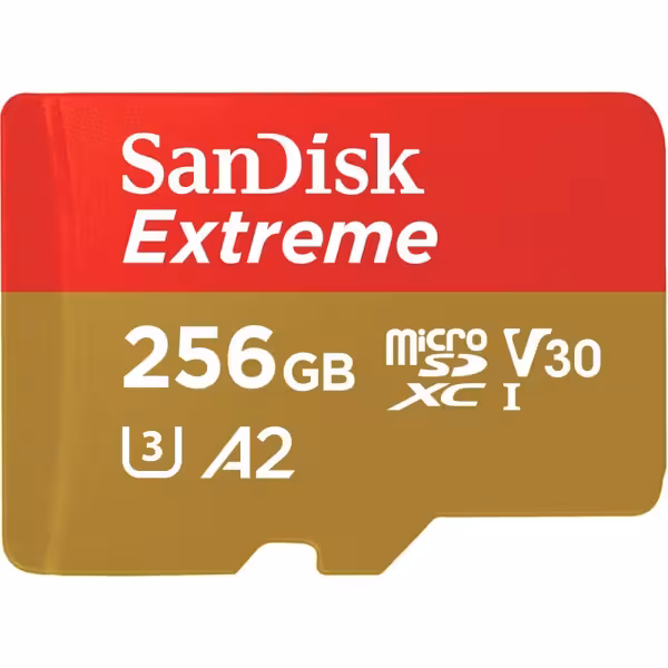 SanDisk Extreme 256GB A2 V30 microSDXC Memory Card