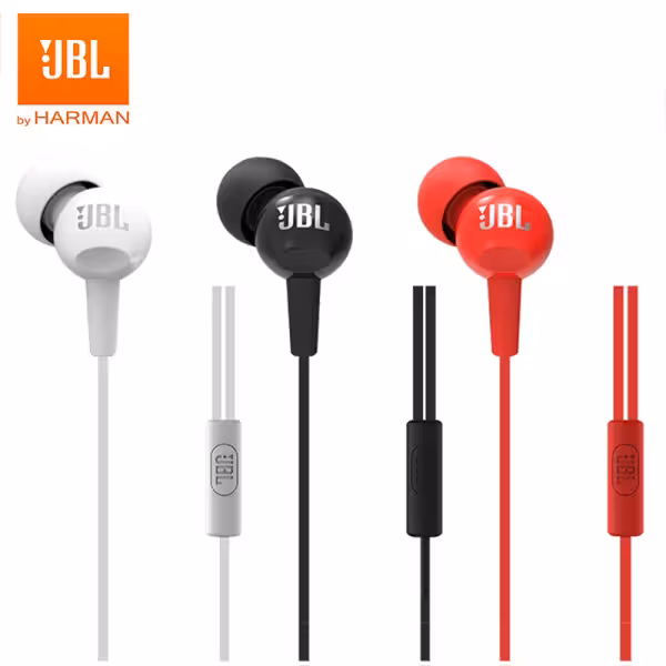 JBL C100Si Wired In-ear Earphones with Mic Black 3.5mm