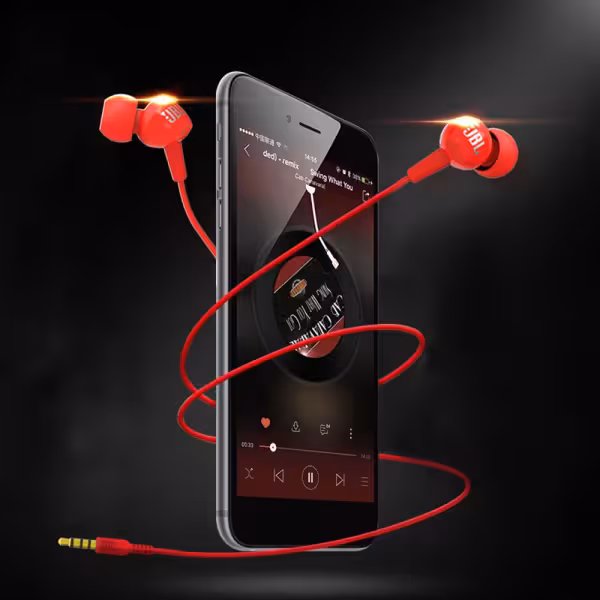 JBL C100Si Wired In-ear Earphones with Mic Black 3.5mm