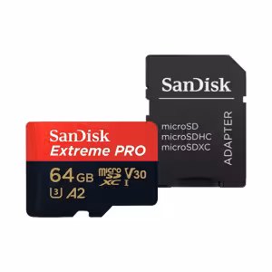 SanDisk Extreme Pro 64GB microSDXC Memory Card 200MB/s V30 with SD Adapter