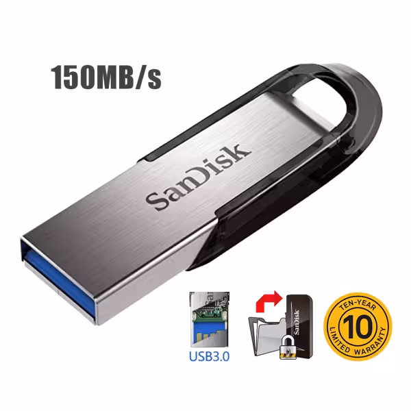 SanDisk Ultra Flair 128GB USB 3.0 Flash Drive 150MB/s