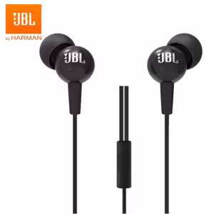 JBL C100Si Wired In-ear Earphones with Mic Black 3.5mm