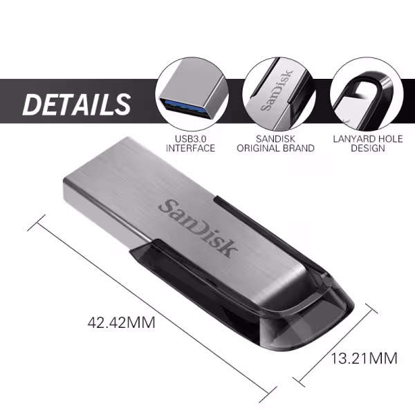 SanDisk Ultra Flair 128GB USB 3.0 Flash Drive 150MB/s