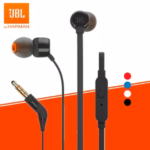 JBL Tune 110 Wired In-Ear Earphones Black