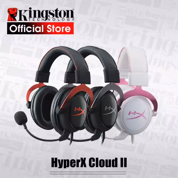 HyperX Cloud II Wired 7.1 Surround Sound Gaming Headset Black