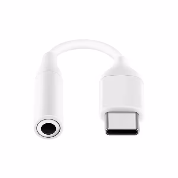 Samsung USB-C to 3.5mm Headphone Jack Adapter White EE-UC10JUWEGWW 24-bit DAC