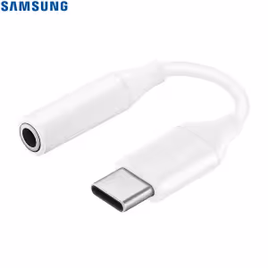 Samsung USB-C to 3.5mm Headphone Jack Adapter White EE-UC10JUWEGWW 24-bit DAC