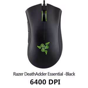 Razer DeathAdder Essential Wired Gaming Mouse Black 6400 DPI