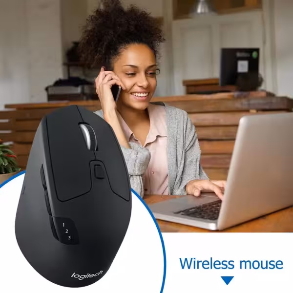 Logitech M720 Triathlon Multi-Device Wireless Mouse Bluetooth & USB