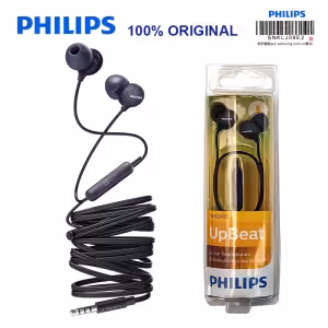 Philips SHE2405 Black Wired In-Ear Earphones with 3.5mm Jack and Inline Mic