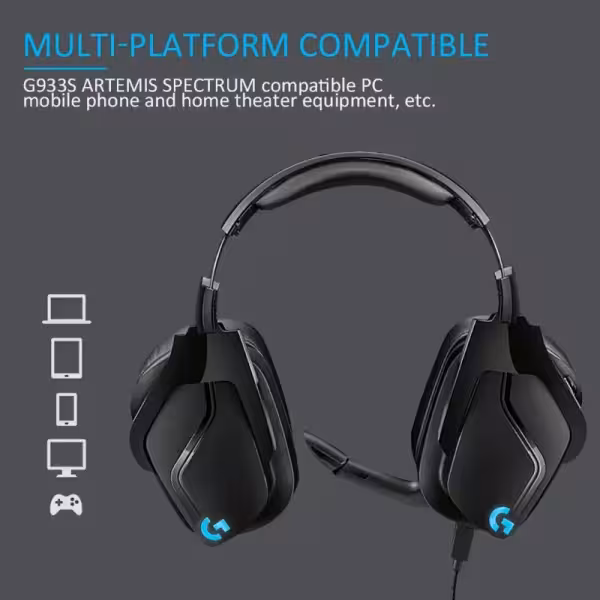Logitech G933s Wireless & Wired Gaming Headset with Active Noise-Cancellation - image 3 of 6