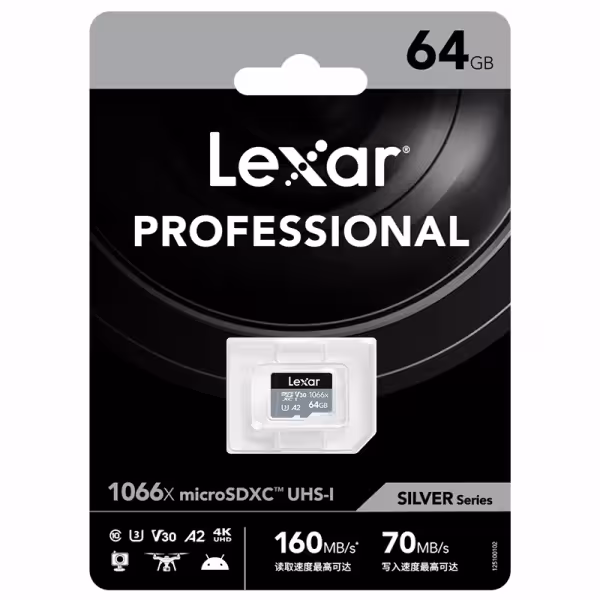 Lexar 1066x 256GB microSDXC Memory Card 160MB/s A2 V30