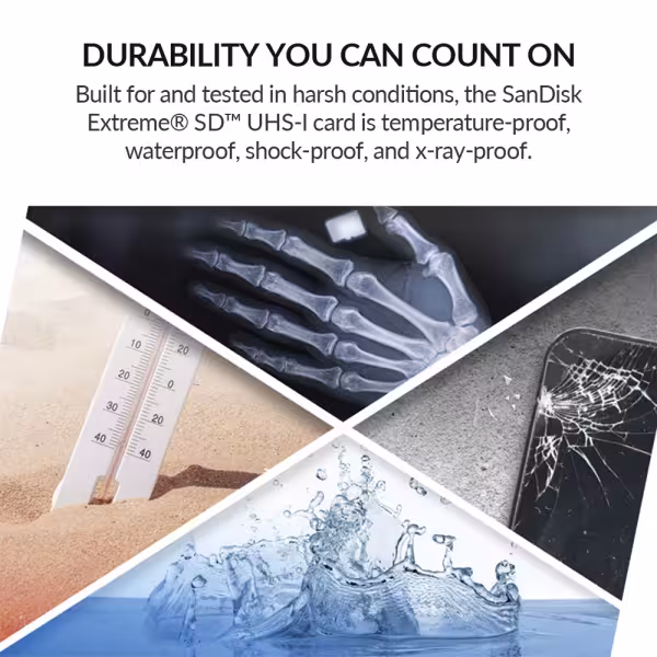 SanDisk Extreme 128GB SDXC Memory Card V30 U3 150MB/s
