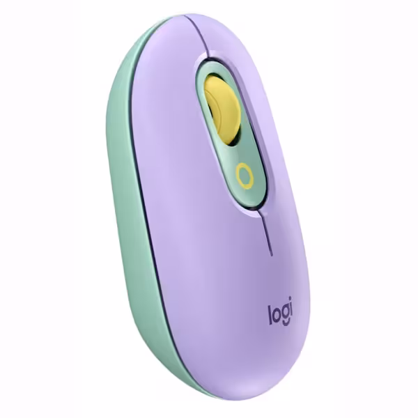 Logitech POP Wireless Mouse Lilac Bluetooth SilentTouch