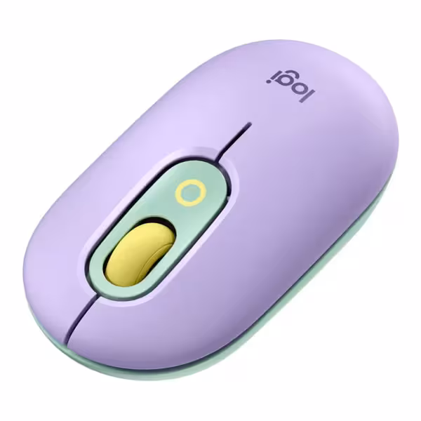 Logitech POP Wireless Mouse Lilac Bluetooth SilentTouch
