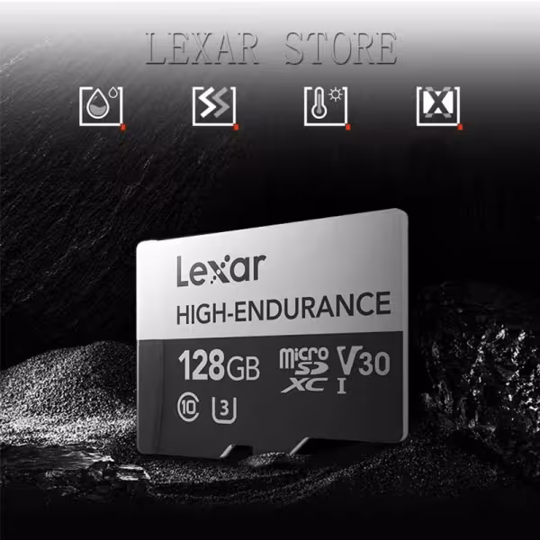 Lexar High Endurance 64GB MicroSDXC Card V30 100MB/s