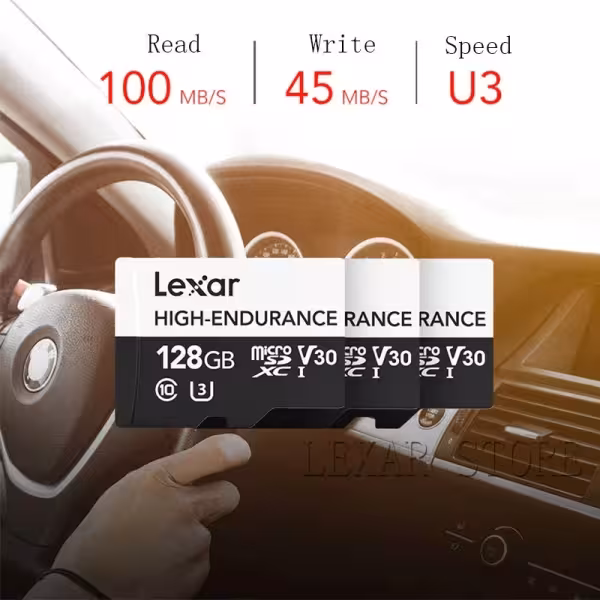 Lexar High Endurance 64GB MicroSDXC Card V30 100MB/s