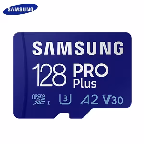 Samsung PRO Plus 128GB microSD Card V30 A2 with SD Adapter