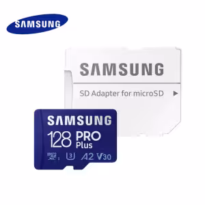 Samsung PRO Plus 128GB microSD Card V30 A2 with SD Adapter