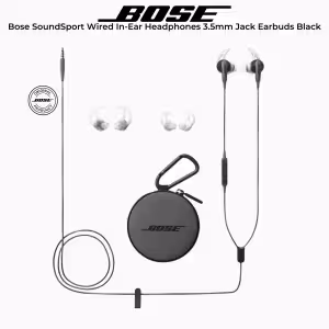 Bose SoundSport Wired In-Ear Headphones – 3.5mm – Black