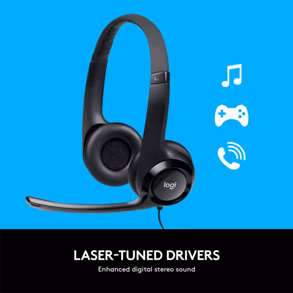 Logitech H390 Wired USB Headset with Microphone