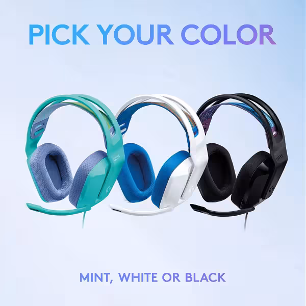 Logitech G335 Wired Gaming Headset – Black