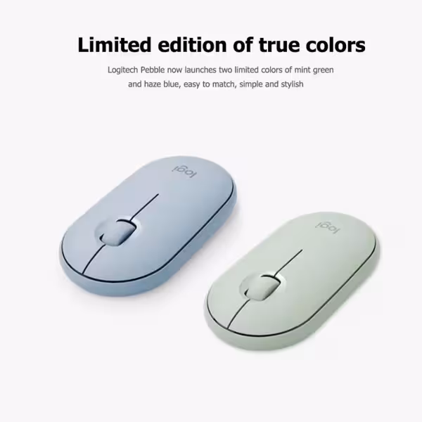 Logitech Pebble M350 Silent Bluetooth Wireless Mouse Black