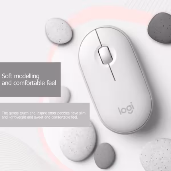 Logitech Pebble M350 Silent Bluetooth Wireless Mouse Black