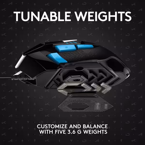 Logitech G502 HERO Wired Gaming Mouse 25K DPI, 11 Programmable Buttons
