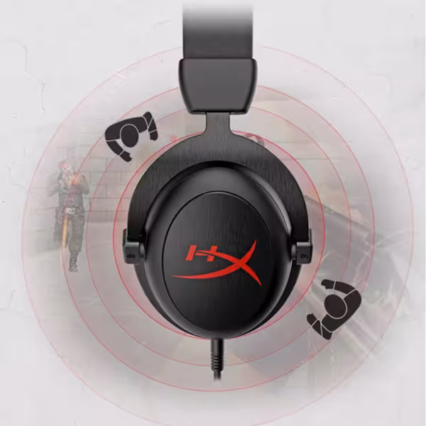 HyperX Cloud Core Wired Gaming Headset with 7.1 Surround Sound and 53mm Drivers