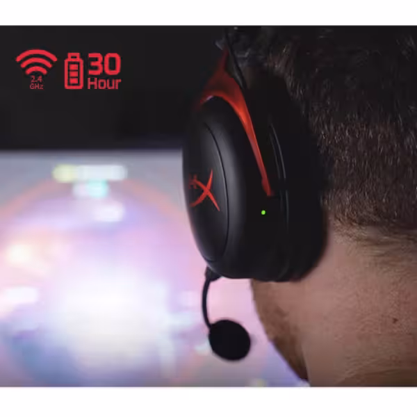 HyperX Cloud II Wireless Gaming Headset Black USB-C - image 3 of 6