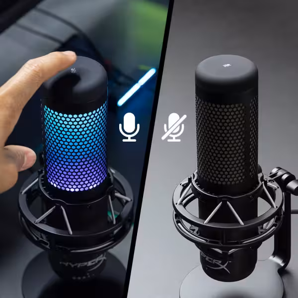 HyperX QuadCast S RGB USB Condenser Microphone Black - image 2 of 6