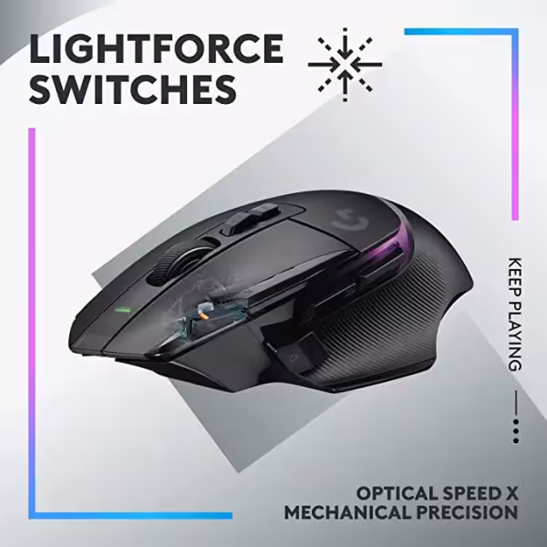 Logitech G502 X PLUS LIGHTSPEED Wireless RGB Gaming Mouse -Black - image 2 of 6
