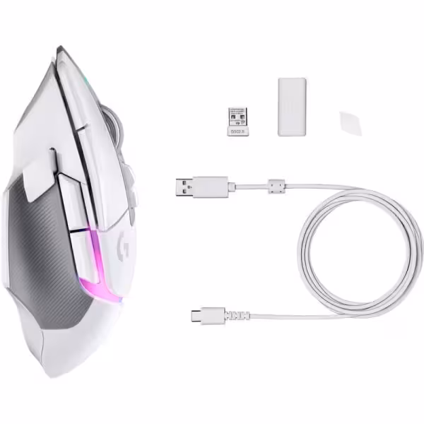 Logitech G502 X PLUS LIGHTSPEED Wireless RGB Gaming Mouse – White - image 6 of 7