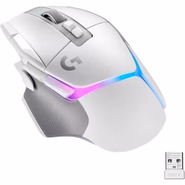 Logitech G502 X PLUS LIGHTSPEED Wireless RGB Gaming Mouse – White - image 7 of 7