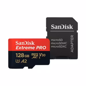 SanDisk Extreme PRO 128GB microSDXC Memory Card UHS-I 200MB/s with SD Adapter
