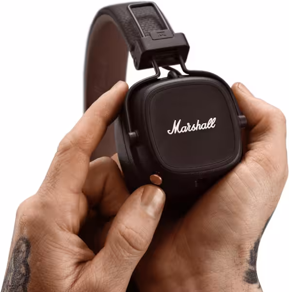 Marshall Major IV Wireless Bluetooth Headphones Brown USB-C 80+ Hours