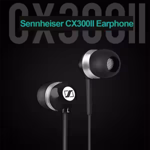 Sennheiser CX300 II In-Ear Noise-Isolating Earphones Black 3.5mm Jack
