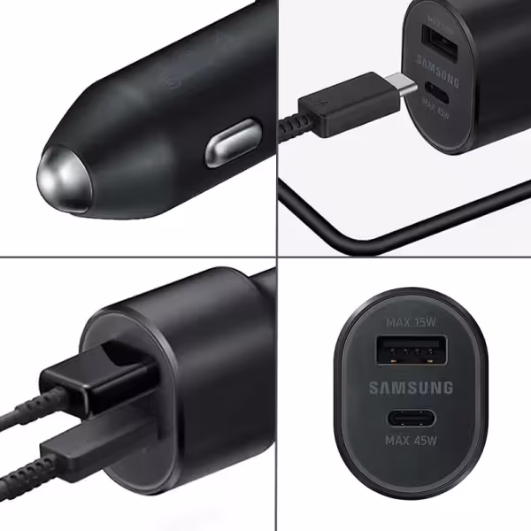 Samsung 60W Dual-Port USB-C Fast Charging Car Charger