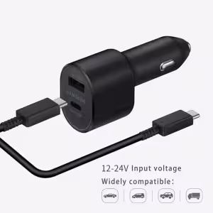 Samsung 60W Dual-Port USB-C Fast Charging Car Charger
