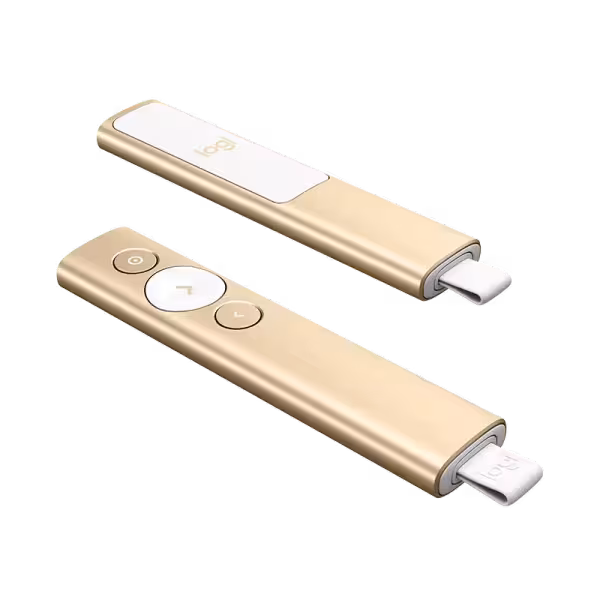 Logitech Spotlight Wireless Presentation Remote Gold (30m Range & Bluetooth)
