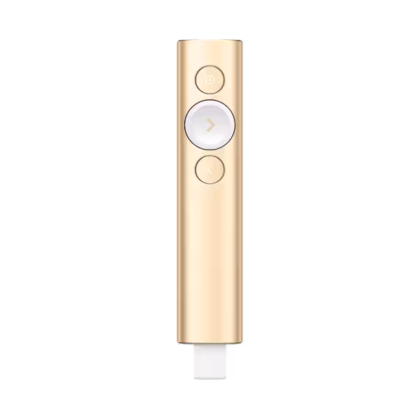 Logitech Spotlight Wireless Presentation Remote Gold (30m Range & Bluetooth)