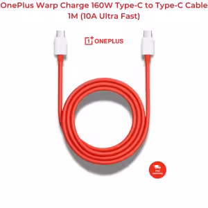 OnePlus Warp Charge 160W 10A USB-C to USB-C Cable 1m Red